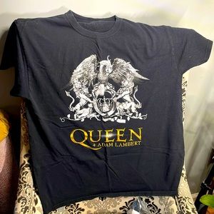 Mens large concert shirt. Queen +Adam Lambert